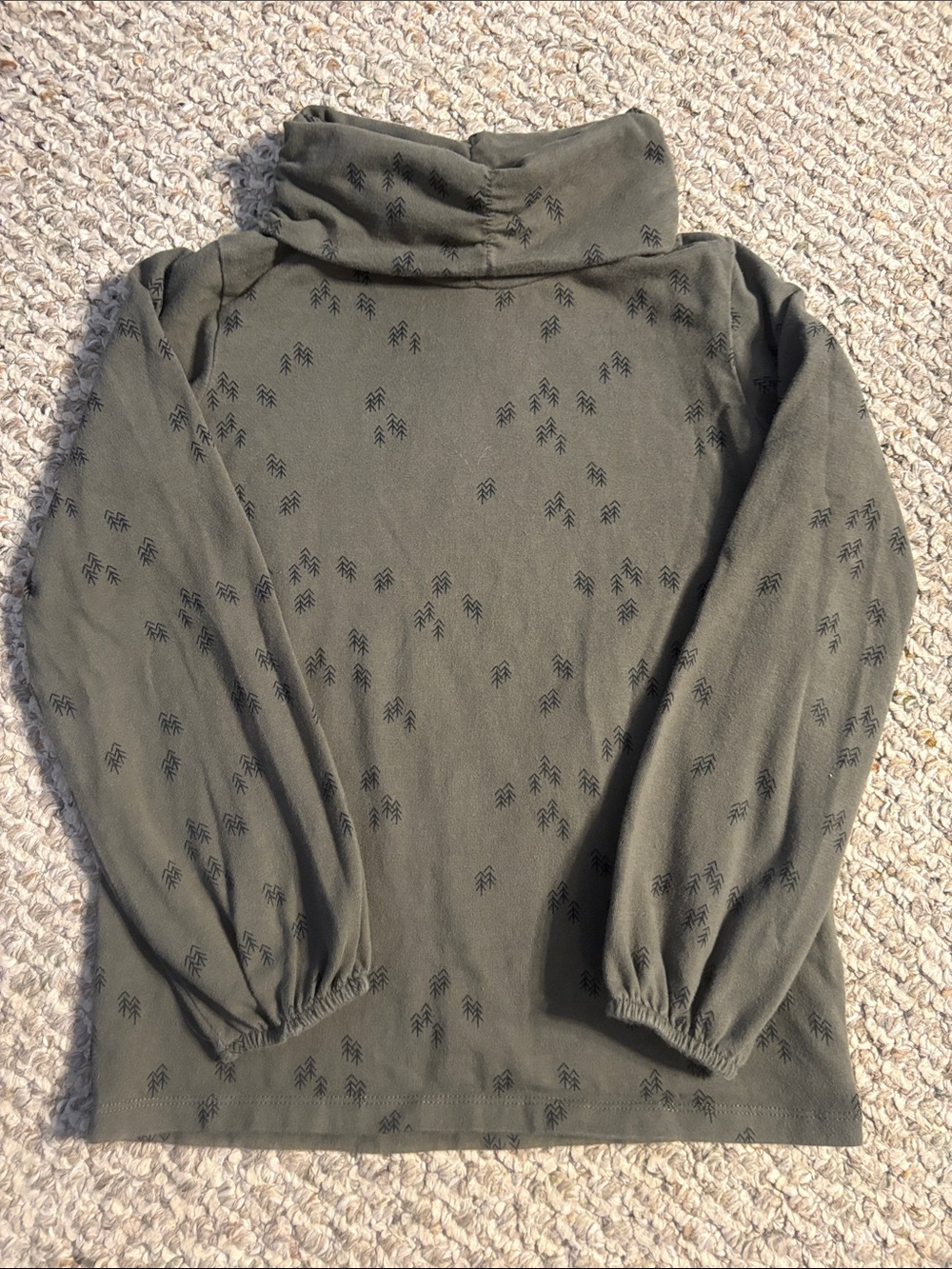 Miles the Label Girl’s Olive Green Turtleneck, Size 6